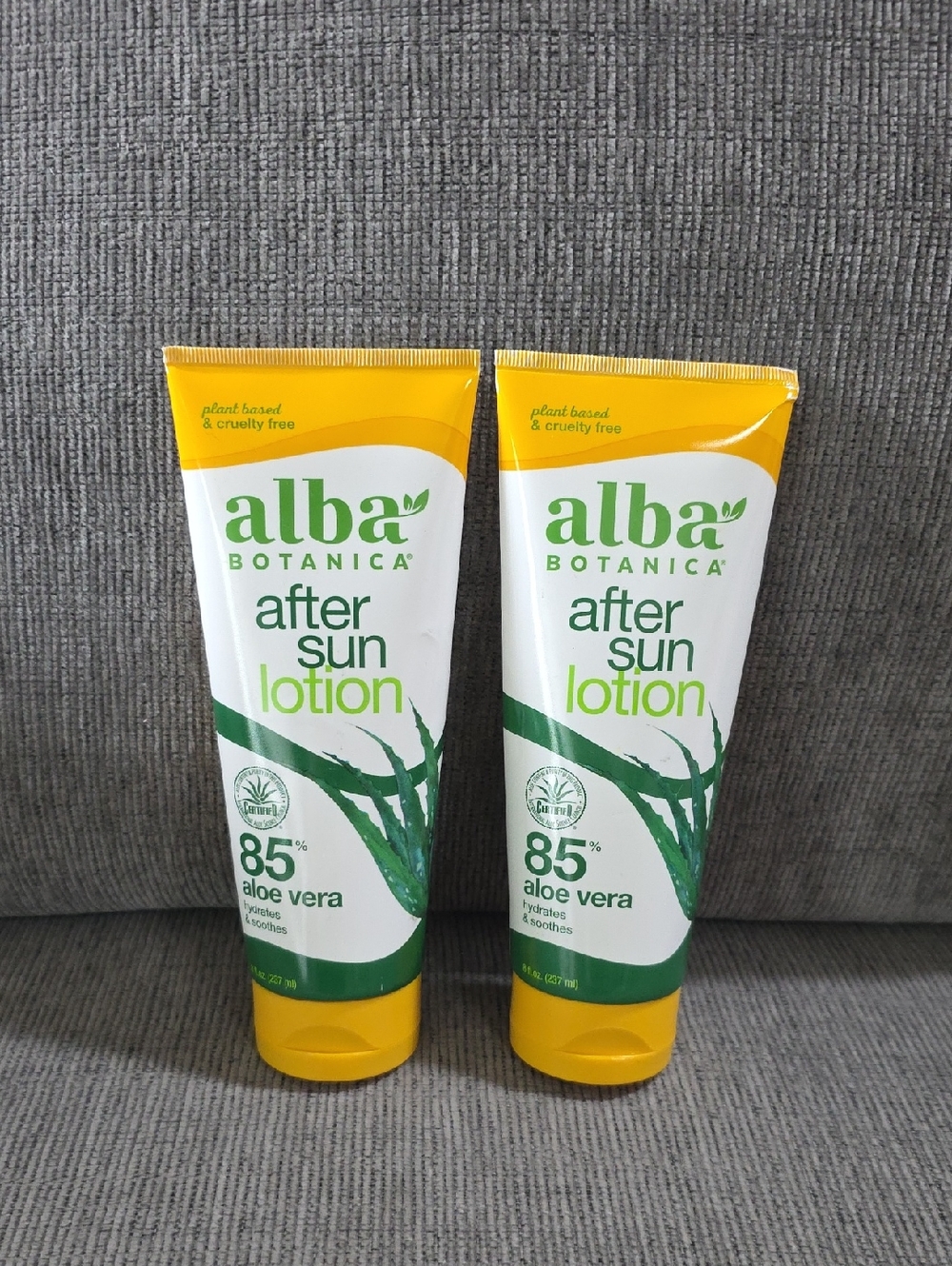 Alba Botanica After‎ Sun Lotion, 2 Tubes, New, 8oz. Each.